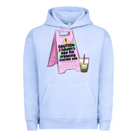Pigment Grape Ice caution i haven't had my coffee yet Urban Hoodie - MaliasSmallBusiness