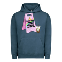 Pigment Midnight Navy caution i haven't had my coffee yet Urban Hoodie - MaliasSmallBusiness