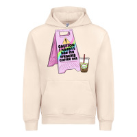 Sandshell caution i haven't had my coffee yet Urban Hoodie - MaliasSmallBusiness
