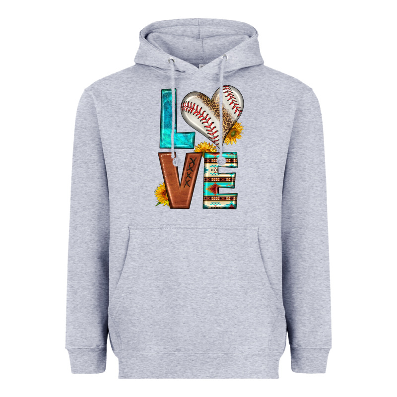 Western Love Baseball Heavyweight Hoodie by HRA Design Shop | Teevron