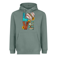 Sage western love baseball Heavyweight Hoodie - HRA Design Shop