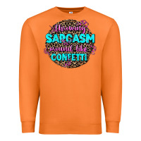 Carrot throwing sarcasm around like confetti Premium Sweatshirt - AdoDesignShop