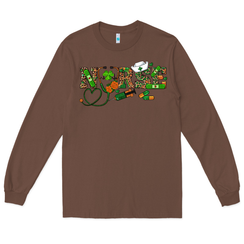 St Patricks Day Nurse Long Sleeve Tee by RanaPortraitStore | Teevron