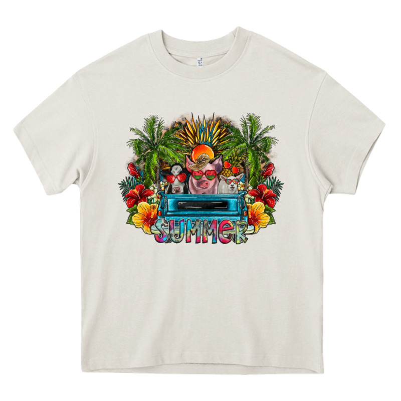 Summer Heavy Core Tee by CowhideDigitalArt | Teevron