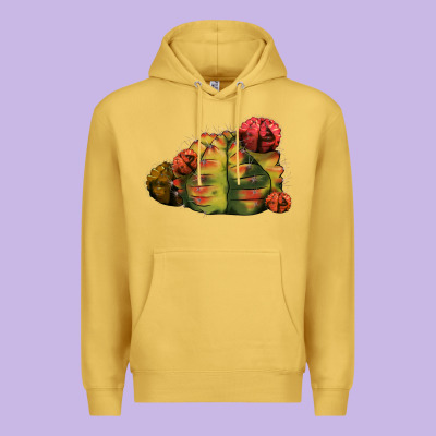 Gymnocalycium Variegated Cactus Premium Hoodie Designed By Lillyallendesigns