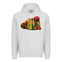 Dove Grey Gymnocalycium Variegated Cactus Premium Hoodie - LillyAllenDesigns