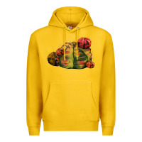 Lemon Gymnocalycium Variegated Cactus Premium Hoodie - LillyAllenDesigns