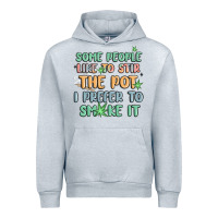 Heather Grey some people like to stir the pot i prefer to smoke Urban Hoodie - MaliasSmallBusiness