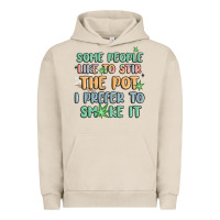 Pigment French Oak some people like to stir the pot i prefer to smoke Urban Hoodie - MaliasSmallBusiness