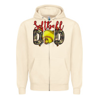 Sandshell softball dad Zipper Hoodie - Zillion Design Studio