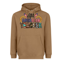 Toasted Coconut all american teacher Heavyweight Hoodie - CowhideDigitalArt