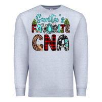 Heather Grey santas favorite cna Premium Sweatshirt - JahusDesignShop