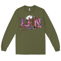 Army Green valentines day lpn Long Sleeve Tee - RanaPortraitStore