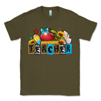 Army Green teacher Classic Tee - Zillion Design Studio