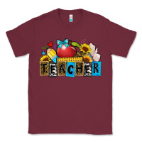Burgundy teacher Classic Tee - Zillion Design Studio
