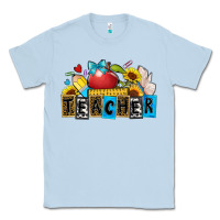 Dusty Blue teacher Classic Tee - Zillion Design Studio
