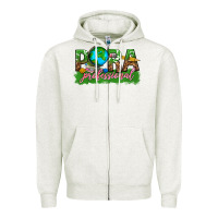 Oatmeal Heather para professional Zipper Hoodie - texasbilliewilder