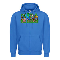 True Royal para professional Zipper Hoodie - texasbilliewilder