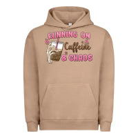Pigment Burro running on caffeine & chaos Urban Hoodie - MaliasSmallBusiness