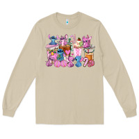 Mushroom stitch and lilo pink christmas coffee cups Long Sleeve Tee - AdoDesignShop
