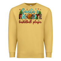 Antique Gold santa s favorite basketball player Premium Sweatshirt - JahusDesignShop