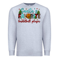 Heather Grey santa s favorite basketball player Premium Sweatshirt - JahusDesignShop