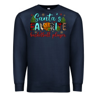 Navy santa s favorite basketball player Premium Sweatshirt - JahusDesignShop