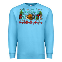 Ocean Blue santa s favorite basketball player Premium Sweatshirt - JahusDesignShop