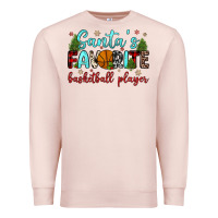 Pale Pink santa s favorite basketball player Premium Sweatshirt - JahusDesignShop
