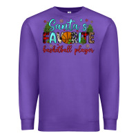 Purple santa s favorite basketball player Premium Sweatshirt - JahusDesignShop