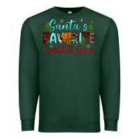 Sports Green santa s favorite basketball player Premium Sweatshirt - JahusDesignShop