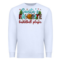 White santa s favorite basketball player Premium Sweatshirt - JahusDesignShop