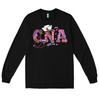 Black valentines day cna Long Sleeve Tee - RanaPortraitStore