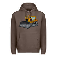 Coffee Bulldozer Premium Hoodie - LillyAllenDesigns