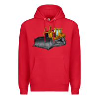 Red Bulldozer Premium Hoodie - LillyAllenDesigns