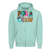 Seafoam para crew Zipper Hoodie - texasbilliewilder