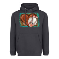 Smoke western leopard baseball heart Heavyweight Hoodie - HRA Design Shop