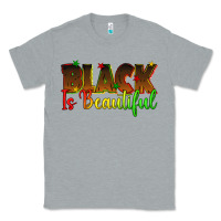 Heather Grey black is beautiful juneteenth Classic Tee - texasbilliewilder