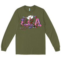 Army Green valentines day Long Sleeve Tee - RanaPortraitStore