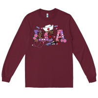 Burgundy valentines day Long Sleeve Tee - RanaPortraitStore