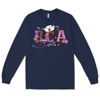 Navy valentines day Long Sleeve Tee - RanaPortraitStore
