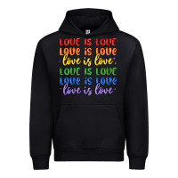 Black love is love lgbtq Urban Hoodie - MaliasSmallBusiness