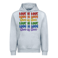Heather Grey love is love lgbtq Urban Hoodie - MaliasSmallBusiness
