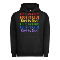Pigment Black love is love lgbtq Urban Hoodie - MaliasSmallBusiness