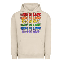 Pigment French Oak love is love lgbtq Urban Hoodie - MaliasSmallBusiness