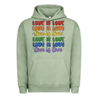 Pigment Oil Green love is love lgbtq Urban Hoodie - MaliasSmallBusiness