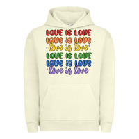 Pigment Pistachio love is love lgbtq Urban Hoodie - MaliasSmallBusiness