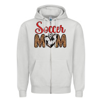 Dove Grey soccer mom Zipper Hoodie - Zillion Design Studio
