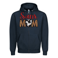 Navy soccer mom Zipper Hoodie - Zillion Design Studio
