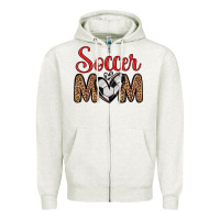 Oatmeal Heather soccer mom Zipper Hoodie - Zillion Design Studio